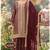 Wine wedding special sequence work suit set with purse