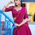 Rani Pink Embroidered Silk Traditional Lehenga Choli With Dupatta