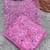 Pink Color Thread Embroidery And Sequince Work Net Saree