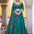 Teal Green Silk Event Wear Lehenga With Sequins Blouse