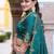 Teal Green Silk Event Wear Lehenga With Sequins Blouse
