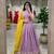 lavender silk blend embroidered Wedding lehenga choli