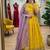 yellow silk blend embroidered Wedding lehenga choli