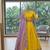yellow silk blend embroidered Wedding lehenga choli
