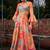 multicolor georgette printed Diwali lehenga choli