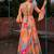 multicolor georgette printed Diwali lehenga choli