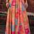 multicolor georgette printed Diwali lehenga choli