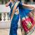 firozi soft paithani style silk blend with meenakari border and lord ganesha pallu saree