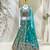 sea green silk blend embroidered Diwali lehenga choli