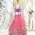 pink silk blend embroidered Diwali lehenga choli