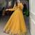 yellow georgette embroidered Navratri lehenga choli