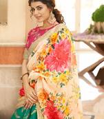 green art silk embroidered Navratri lehenga choli
