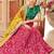 rani pink art silk embroidered Navratri lehenga choli