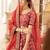 red art silk embroidered Wedding lehenga choli