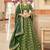 green art silk embroidered Wedding lehenga choli