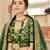 green art silk embroidered Wedding lehenga choli
