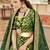 green art silk embroidered Wedding lehenga choli