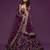 purple art silk embroidered Navratri lehenga choli