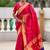 ranipink soft paithani style silk blend with meenakari border and lord ganesha pallu saree
