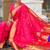 ranipink soft paithani style silk blend with meenakari border and lord ganesha pallu saree