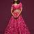 pink art silk embroidered Navratri lehenga choli