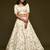 white art silk embroidered Navratri lehenga choli