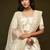 white art silk embroidered Navratri lehenga choli