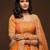 orange art silk embroidered Navratri lehenga choli