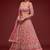 pink net embroidered Diwali lehenga choli