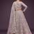 lavender net embroidered Wedding lehenga choli