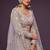 lavender net embroidered Wedding lehenga choli