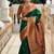 green soft paithani style silk blend with zari weaving meenakari saree with blouse