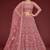 pink net embroidered Wedding lehenga choli