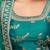 teal green art silk embroidered Navratri lehenga choli
