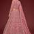 pink net embroidered Wedding lehenga choli