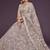 lavender net embroidered Wedding lehenga choli