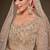 beige net embroidered Wedding lehenga choli