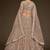 beige net embroidered Wedding lehenga choli