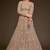 beige net embroidered Wedding lehenga choli