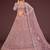 pink net embroidered Wedding lehenga choli