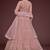pink net embroidered Wedding lehenga choli