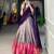 multicolor silk blend plain Onam lehenga choli