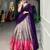 multicolor silk blend plain Onam lehenga choli