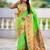 perrot soft paithani style silk blend with zari weaving meenakari saree with blouse
