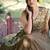 brown silk blend plain Navratri lehenga choli