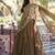 brown silk blend plain Navratri lehenga choli