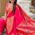 ranipink soft paithani style silk blend with zari weaving meenakari saree with blouse