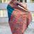 teal soft paithani style silk blend with zari weaving meenakari saree with blouse