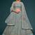 pastel green net embroidered Wedding lehenga choli