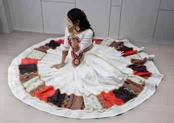 white rayon printed traditional lehenga-choli 3